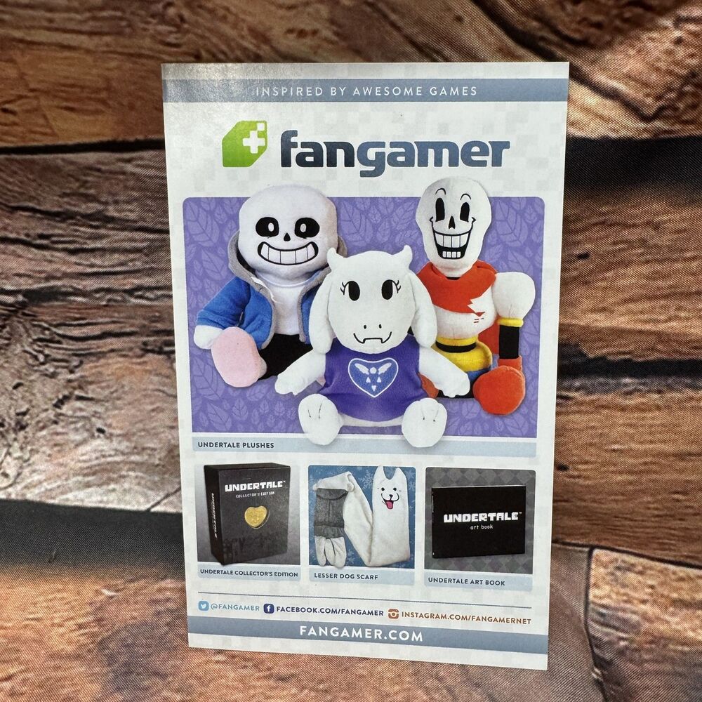 Fangamer Undertale Merchandise Catalog Brochure Ephemera Video Game Ad